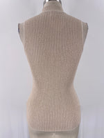 Carmen Marc Valvo Gold Sweater Top, L