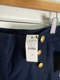 New Talbots Blue 24" Inseam Cropped Pants, 14