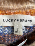 Lucky Brand Print Sweater, L