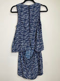 Olive + Oak Blue Back Cutout Romper, M