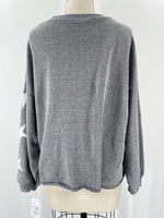 New Bloom & Pop Gray Star Print Sweatshirt, M