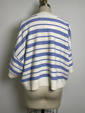 She + Sky White/Blue Sweater, L