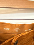 St. John's Bay Brown Corduroy Skirt, 16
