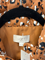 Loft Animal Print Pocket Vest, M