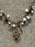 Graziano Magnetic Clasp Victorian Necklace, 17"