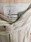 Anthropologie Stripe Linen/Cotton 27" Inseam Pants, 6