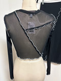 Love Fire 2pc Black Skirt + Top, S