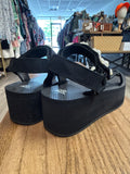 Wild Fable Black Platform Sandals, 8