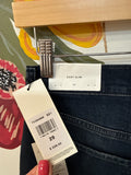 New 7 for All Mankind Black 31" Inseam Easy Slim in Sunbeam Ripped Jeans, 29 (8)
