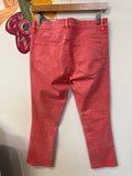 Loft Pink Modern Kick Crop 25" Inseam Jeans, 8