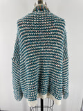 Net 153 Green Chenille Cardigan, 2X/3X