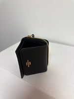 Coach Black Trifold Wallet, 4"x3"