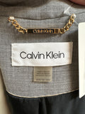 Calvin Klein Gray Open Front Jacket, 16W