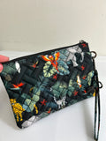 Lug Wildlife Jungle Print Peekaboo Convertible Wristlet Pouch, 8"x5"