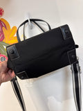 Cole Haan Black Nylon Crossbody Bag, 13"x8"