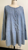 Eileen Fisher Blue Top, 3X