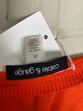 Cable & Gauge Orange Sweater, 2X