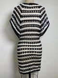 Crochet Black Swim Coverup, S