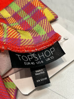 Topshop Plaid Top, 8