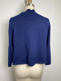 Nina Leonard Blue Cardigan, XL