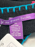 In the Dream Garden Black Cardigan, 1X