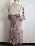Plumberry Open Shoulder Dress, L