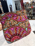 New Vera Bradley Resort Medallion Triple Zip Hipster, 11"x11"