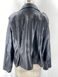 INC Black Faux Leather Jacket, 2X
