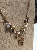 Graziano Magnetic Clasp Victorian Necklace, 17"