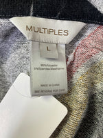 Multiples Black Print Top, L
