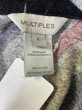 Multiples Black Print Top, L
