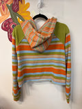 New We the Free People Citrus Stripe Hooded Jacket, S (retail $168)