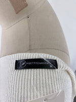 Pretty Garden White Sweater, M