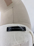 Pretty Garden White Sweater, M