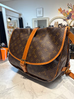 Louis Vuitton Monogram Canvas Saumur 35 Messenger Bag,  13.75"x12"