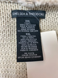 Chelsea & Theodore Tan Open Front Jacket, XXL