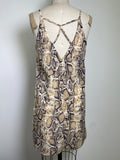 She + Sky Snake Print Dress, S