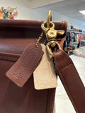 Vintage Coach Style 5266 Brown Beekman Leather Briefcase Messenger Bag, 16"x12"