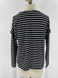 Liam & Co Black Stripe Top, M
