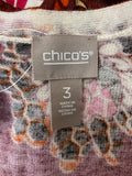 Chico's Print Cardigan, XL
