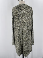 Zenana Animal Print Cardigan, 2X