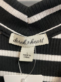 Derek Heart Black Stripe Dress, L