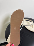 Shade & Shore Ivory Flip Flops, 7