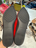 Aerosoles Red Diva Leather Mary Jane Flats, 10