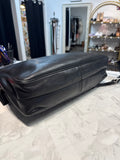 Vintage Coach Black Leather Style 5307 Messenger Laptop Bag, 16"x11"