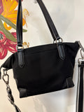 Cole Haan Black Nylon Crossbody Bag, 13"x8"