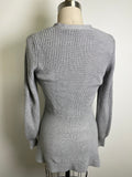 White House Black Market Gray Cardigan, XS