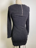 Potter's Pot Metallic Black Dress, S