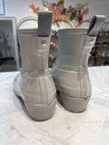 Hunter Gray Short Rain Boots, 7