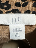 J. Jill Animal Print Sweater, M Tall